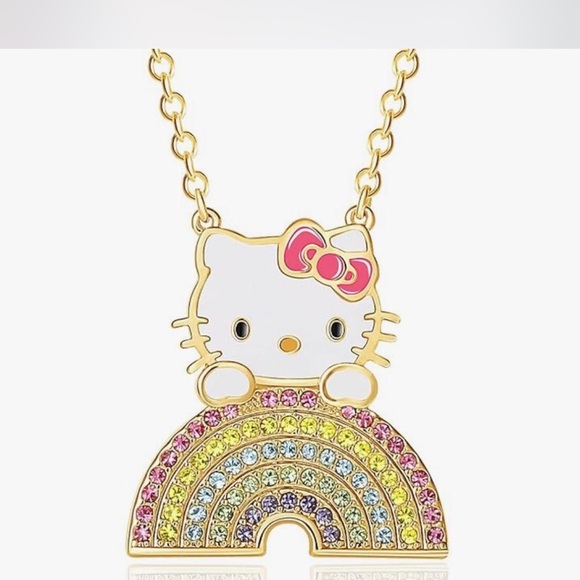 Hello Kitty Sanrio - Rainbow crystal necklace for women new - Picture 3 of 5